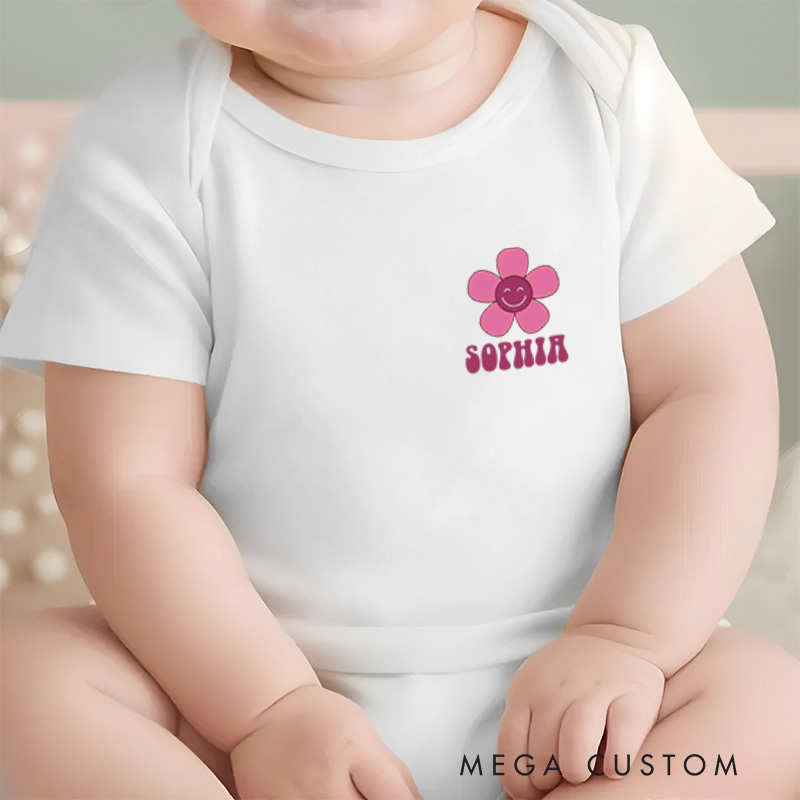 Personalized Just A Girl Who Loves Her Daddy Baby Onesie First Father’s Day Gift