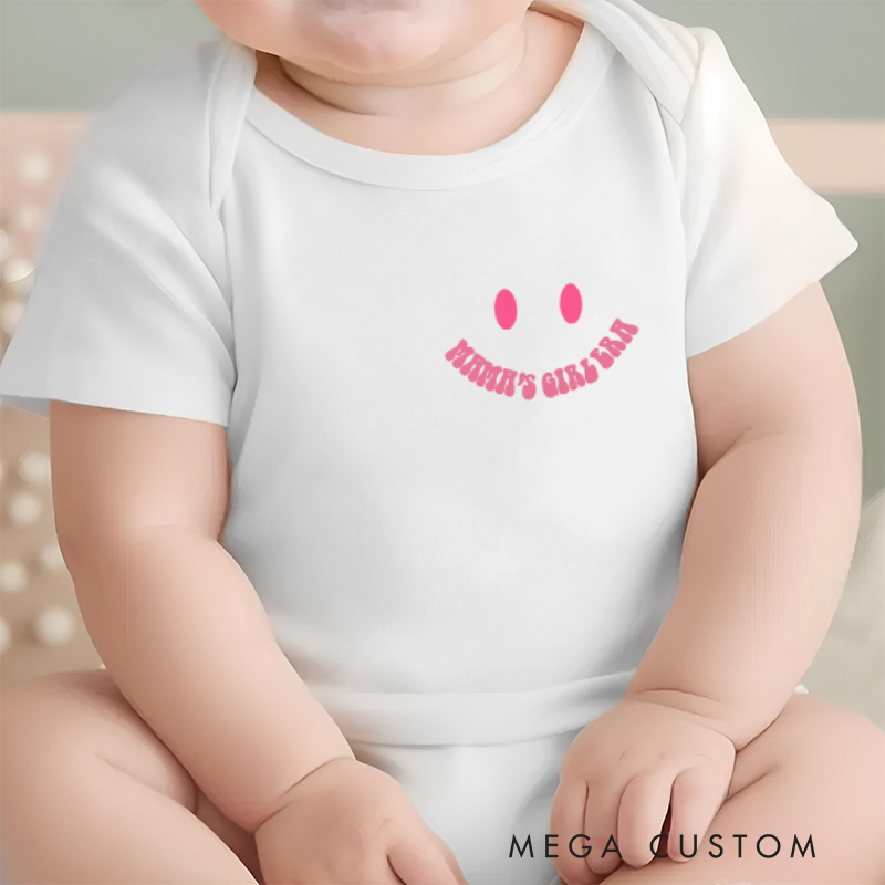 Personalized My Mama's Girl Era Baby Onesie Mommy & Me Onesie Gift For Baby Girl Mother Day Gift