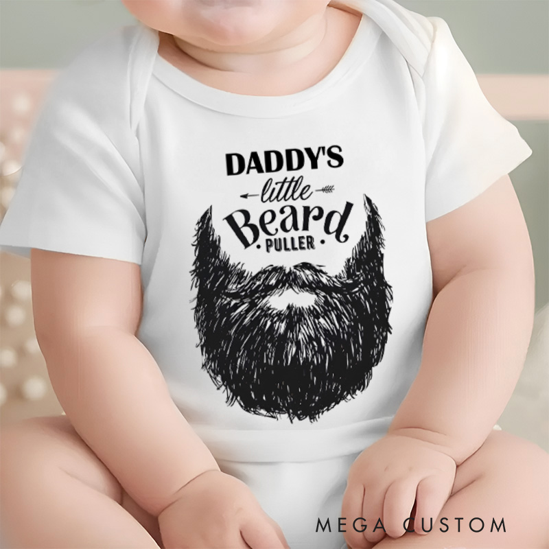 Personalized Bearded Dad Funny Baby Onesie Baby Shower Gift