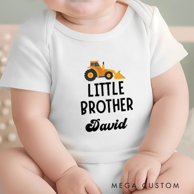 Personalized Big Brother Celebrating the Joy of Being an Older Sibling Baby Onesie