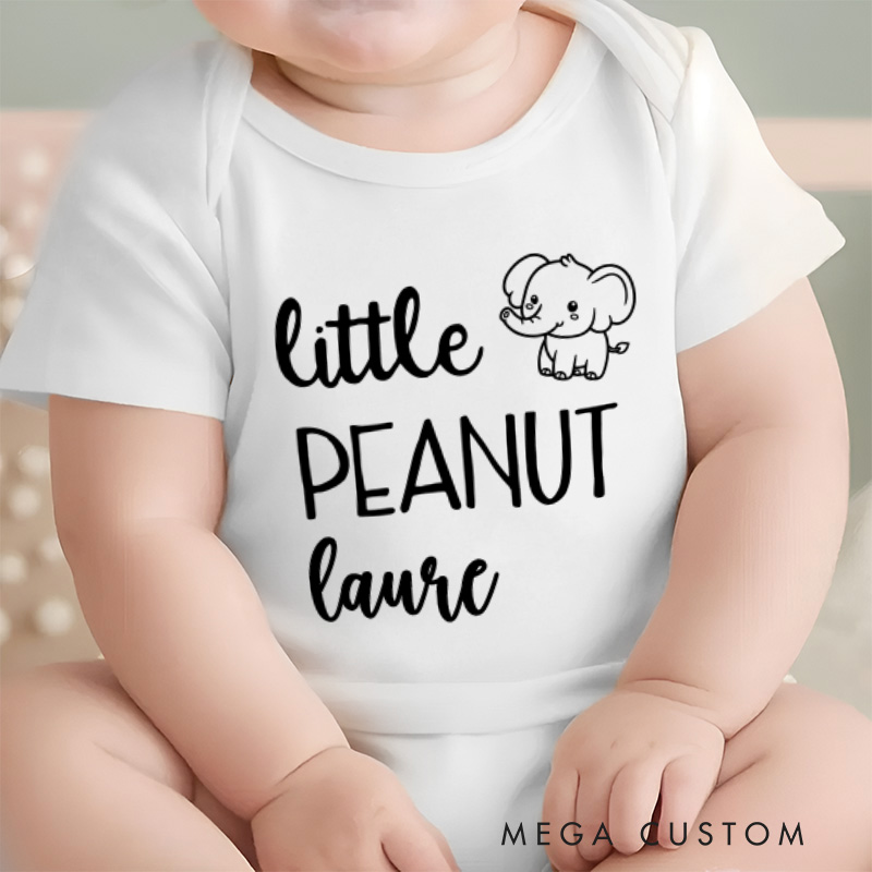 Personalized Little Peanut Baby Onesie Baby Shower Gift Unisex Newborn Baby Gift