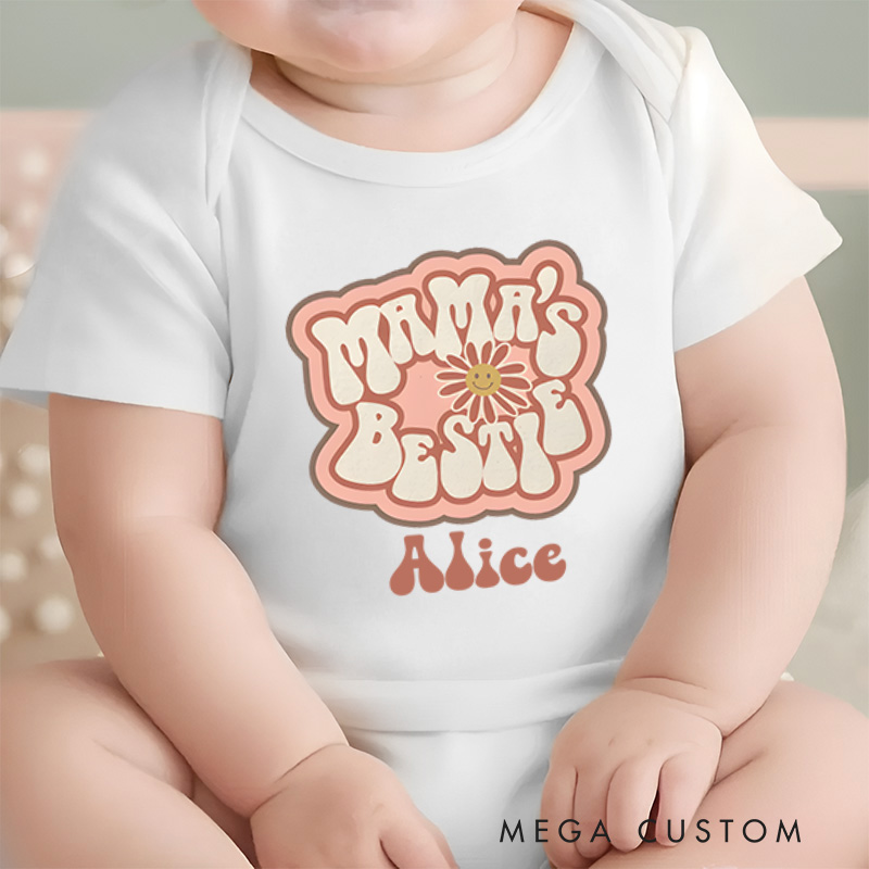 Personalized Mama's Best Baby Onesie Gift for New Baby