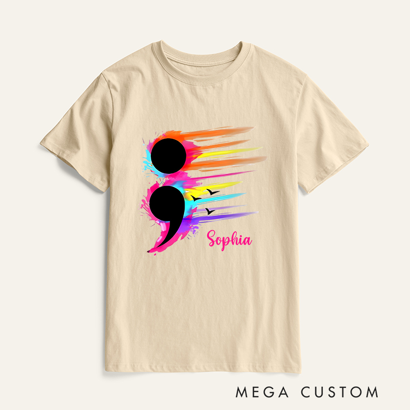 Personalized Suicide Prevention Awareness T-shirt Mental Health Gift