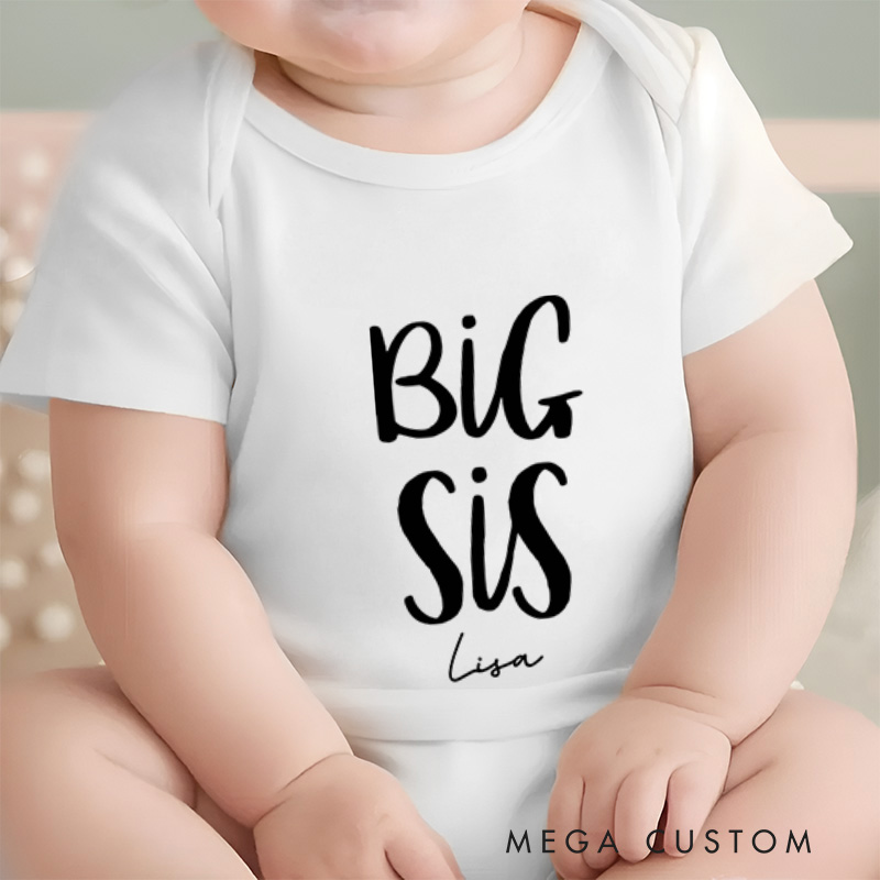 Personalized Lil Bro Cute and Fun Celebrating Little Brothers Baby Onesie