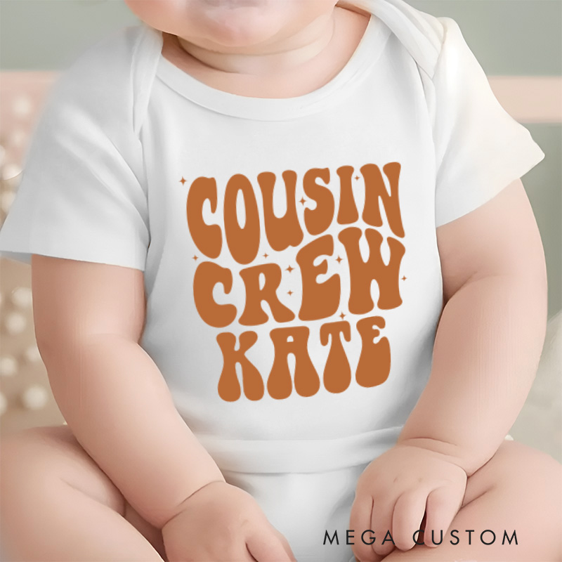 Personalized Cousin Crew Baby Onesie Cute Cousin Gift Funny Baby Gift