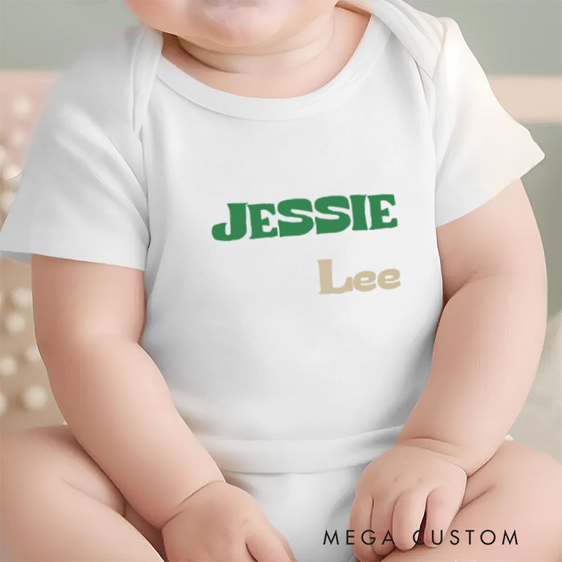 Personalized Name Simple and Modern Design for Babies Baby Onesie  