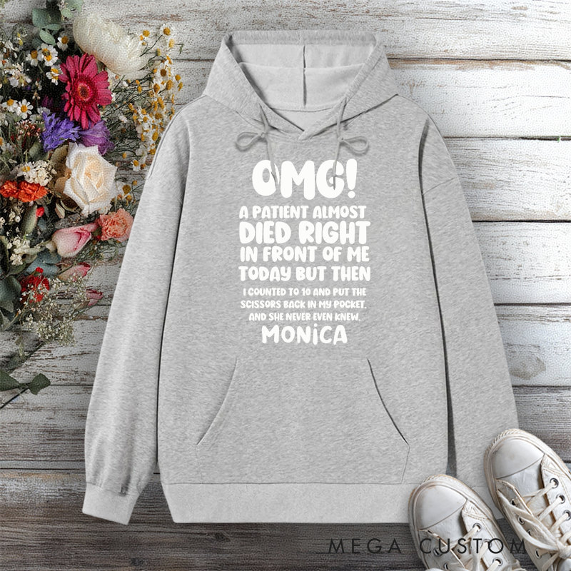 Personalized Hoodies for Nurse OMG Nurse Humor Design Hoodies International Nurse Day Gift