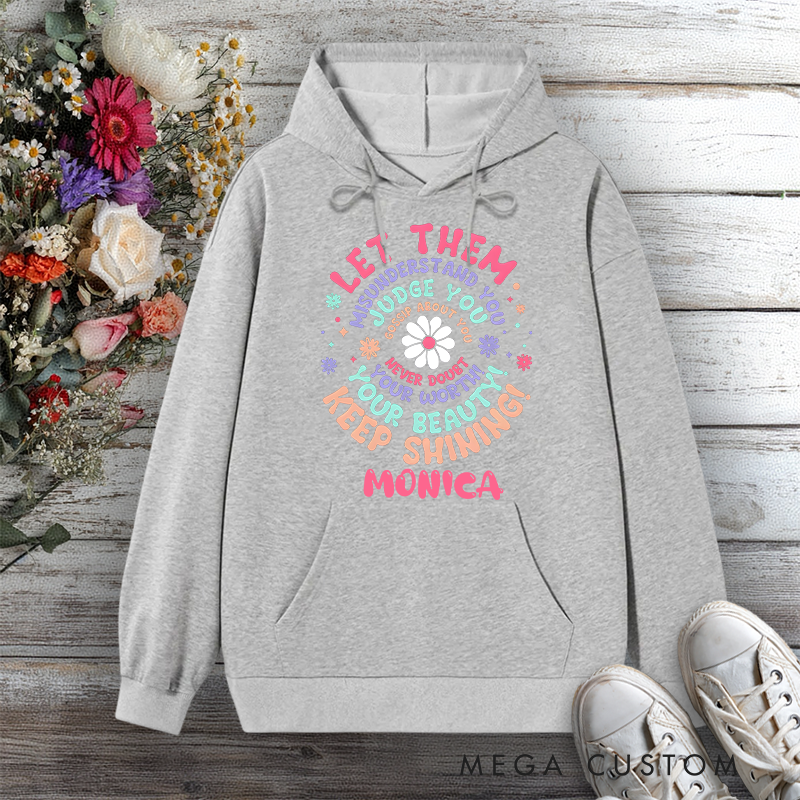 Personalized Hoodies for Nurse Keep Shining Empowerment Message Design Hoodies International Nurse Day Gift
