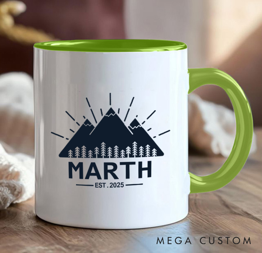 Personalized Mountain Mug Adventure Crazy Camping Hiking Mug Gift for Nature Travel Outdoors Lovers