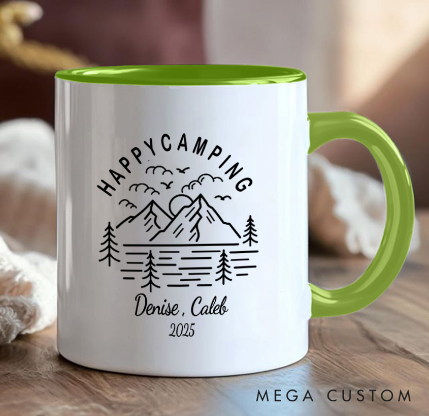 Personalized Camping Couple Mug Mountain Adventurers Hiking Mug Gift for Travel Outdoors Lovers