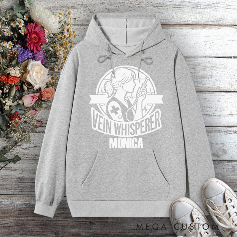 Personalized Hoodies for Nurse Vein Whisperer Nurse Edition Design Hoodies International Nurse Day Gift