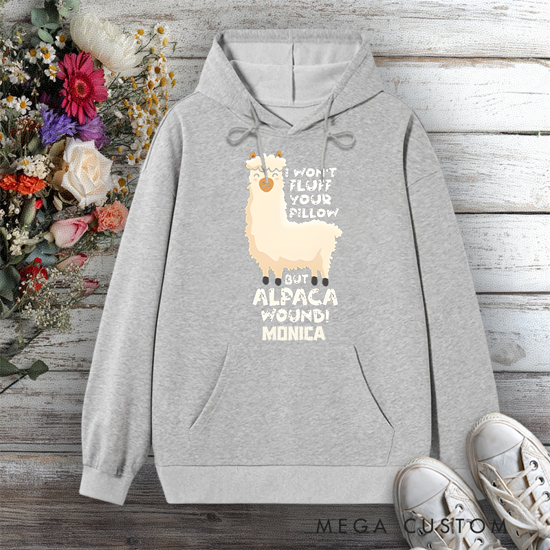 Personalized Hoodies for Nurse Alpaca Nurse Humor Design Hoodies International Nurse Day Gift