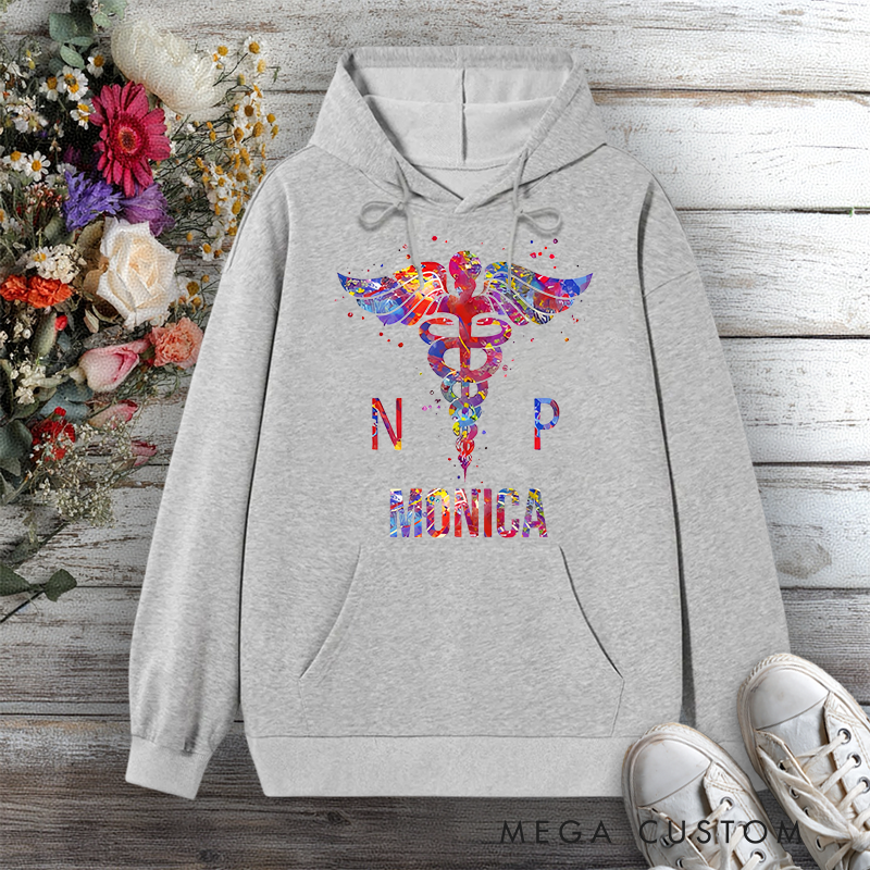Personalized Hoodies for Nurse Vibrant Nurse Practitioner Design Hoodies International Nurse Day Gift