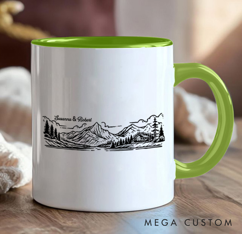 Personalized Carabiner Campfire Mug Camping Mountain Hiking Mug Gift for Outdoors Nature Lovers