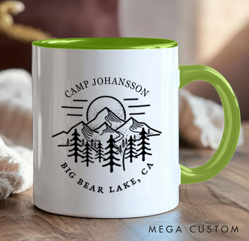 Personalized Hiking Camping Mug Mountain Adventure Mug Gift for Outdoors Nature Lovers