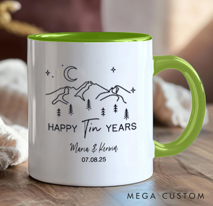 Personalized Carabiner Mountain Mug Couple Adventure Mountains Camping Hiking Mug Gift for Outdoors Lovers