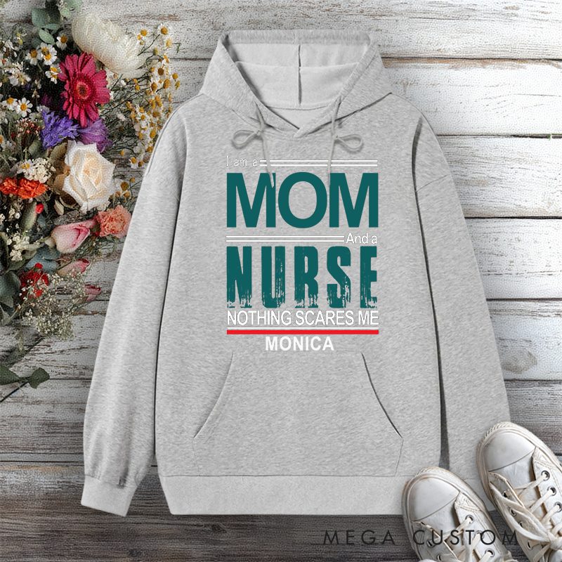 Personalized Hoodies for Nurse Mom and Nurse Fearless Design Hoodies International Nurse Day Gift