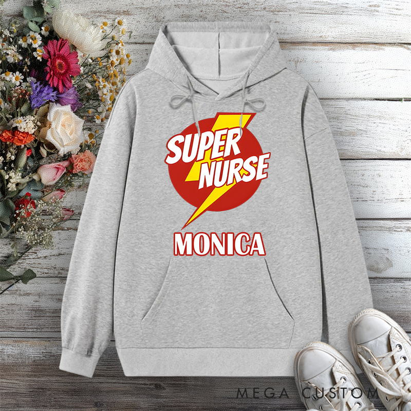 Personalized Hoodies for Nurse Super Nurse Design Hoodies International Nurse Day Gift