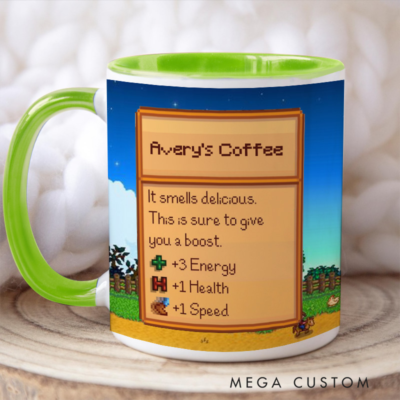 Personalized Valley Mug Farming Game Mug Farmer Valley Video Game Mug Gamer Gift Coffee Mug