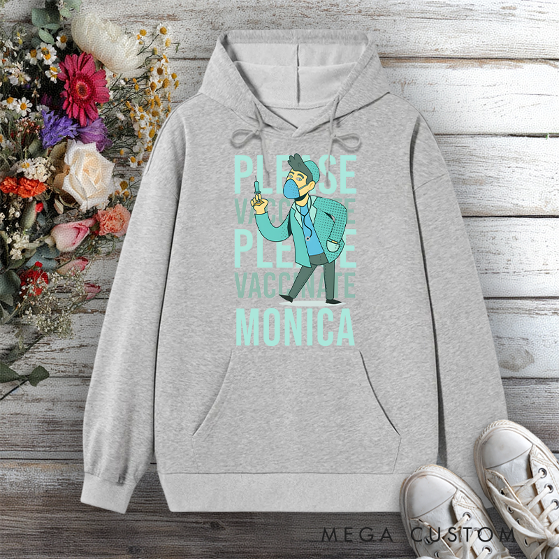 Personalized Hoodies for Nurse Please Vaccinate Design Hoodies International Nurse Day Gift