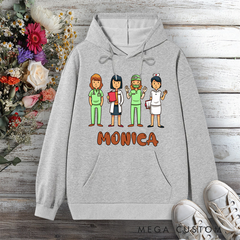 Personalized Hoodies for Nurse Healthcare Heroes Team Design Hoodies International Nurse Day Gift
