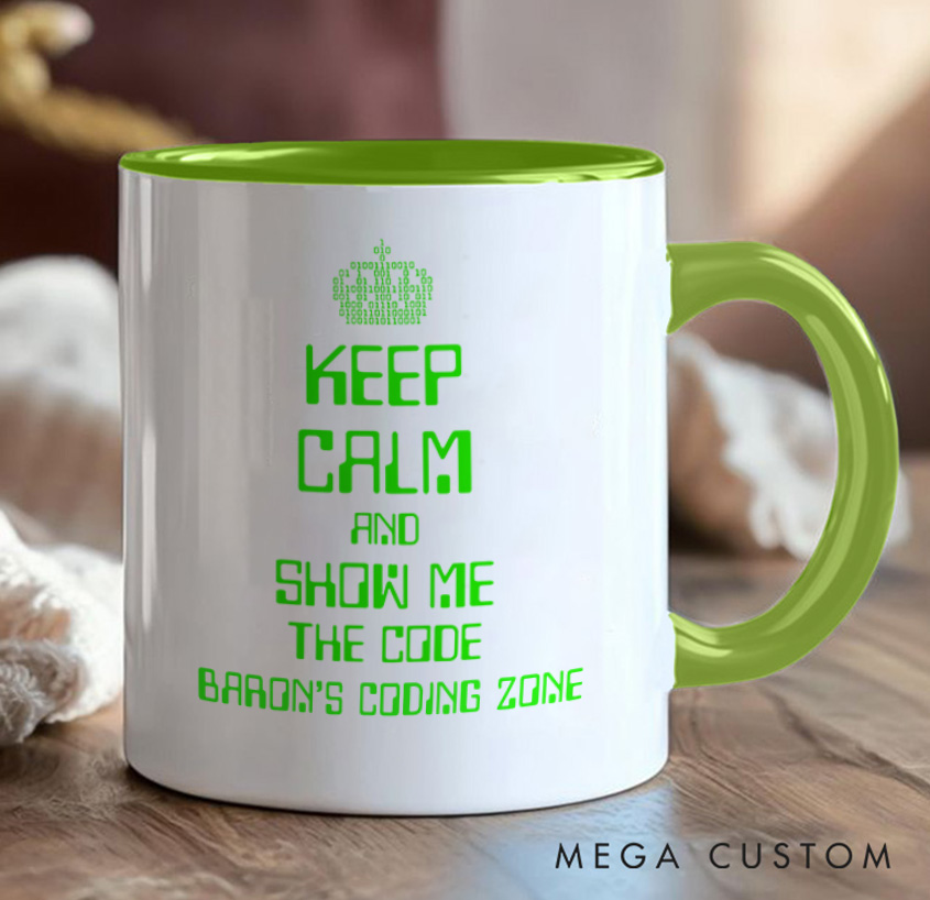 Personalized Keep Calm And Show Me The Code Mug A Programmer's Motto Mug Technology Computer Coffee Cup Shirt Gift Geek Nerd
