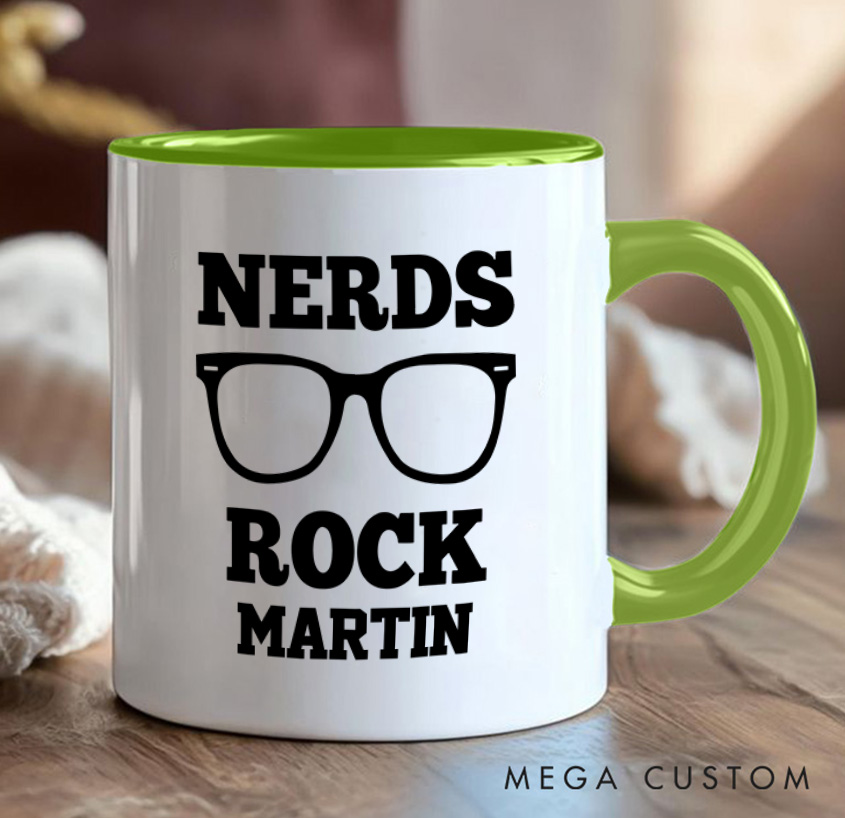 Personalized Nerds Rock Mug Programmer Technology Computer Coffee Cup Gift for Geek Nerd Lovers
