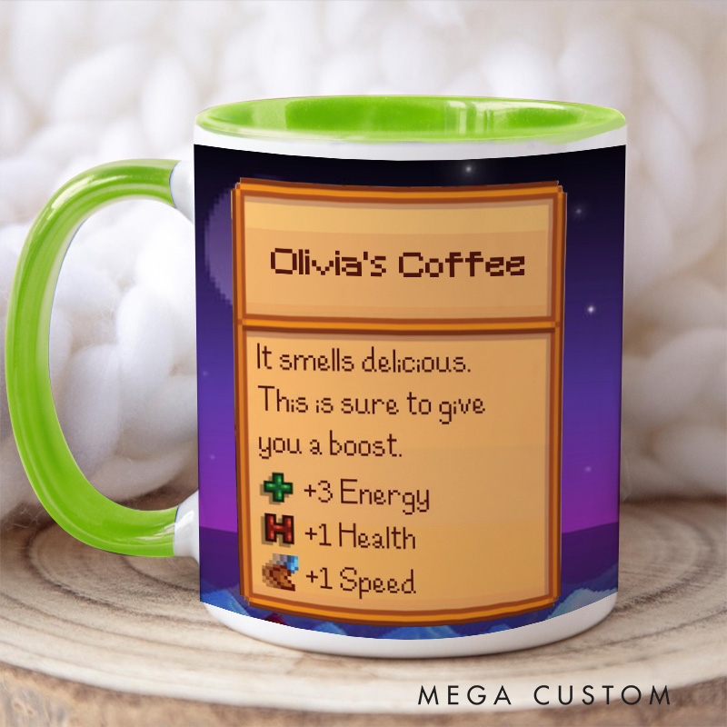 Personalized Valley Night Mug Farming Game Mug Farmer Valley Video Game Mug Gamer Gift Coffee Mug