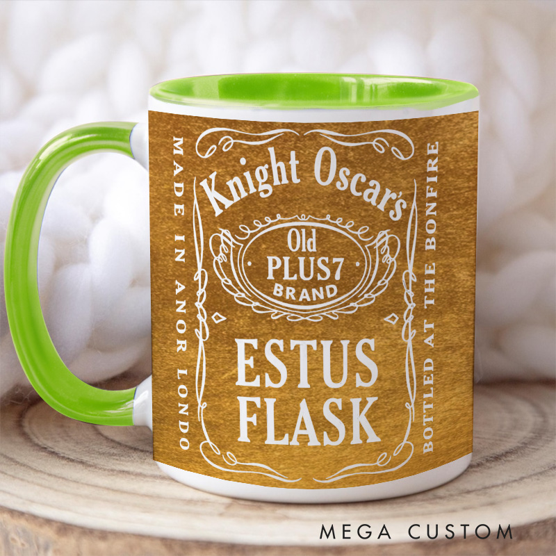 Personalized Estus Flask Coffee Mug Gothic Game Mug Video Game Mug Undead Mug Halloween Gift