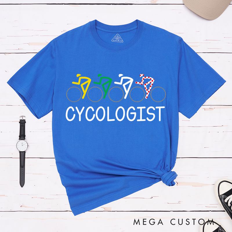 Personalized Cyclists T-Shirt with Bicycle Mountains Teamwork for Outdoor Adventures Riding Cycling Biking Enthusiasts