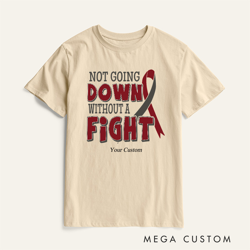 Personalized Without A Fight Head and Neck Cancer Awareness T-Shirt