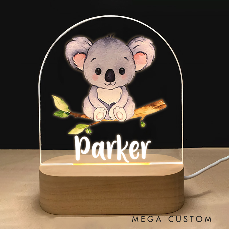 Personalized Koala Soft Light Night Light New Baby Girl Boy Gift