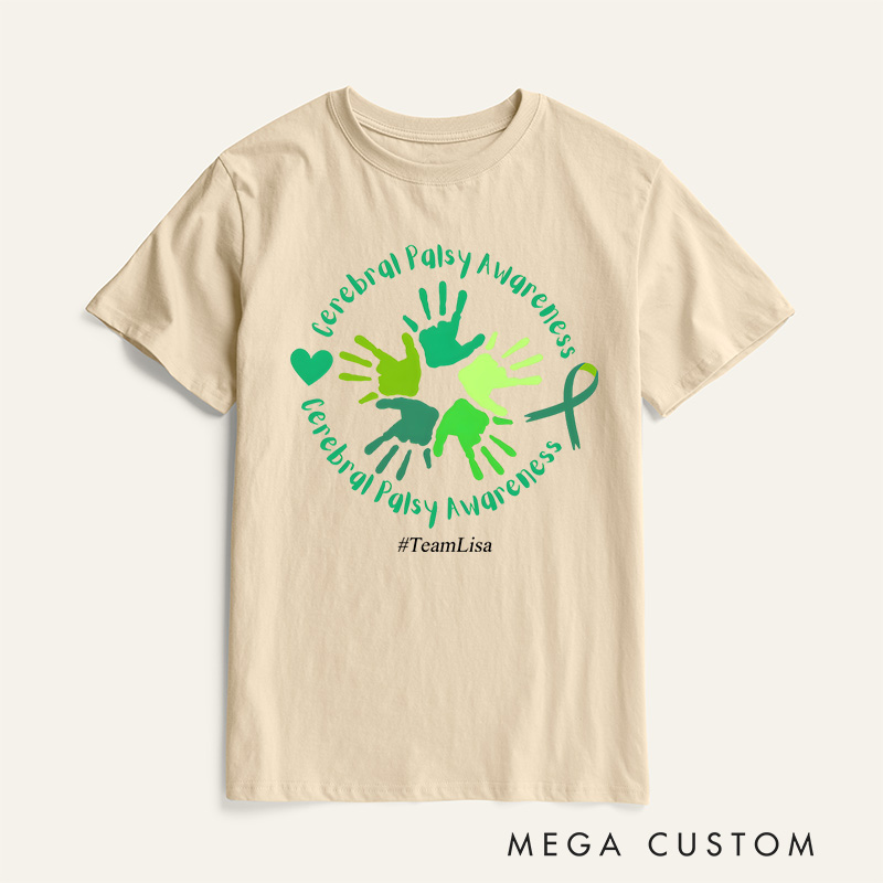 Personalized Cerebral Palsy Awareness Survivor T-Shirt