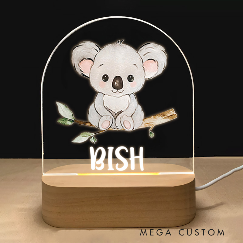 Personalized Baby Australian Animal Koala Night Light  Birthday Gift for Baby