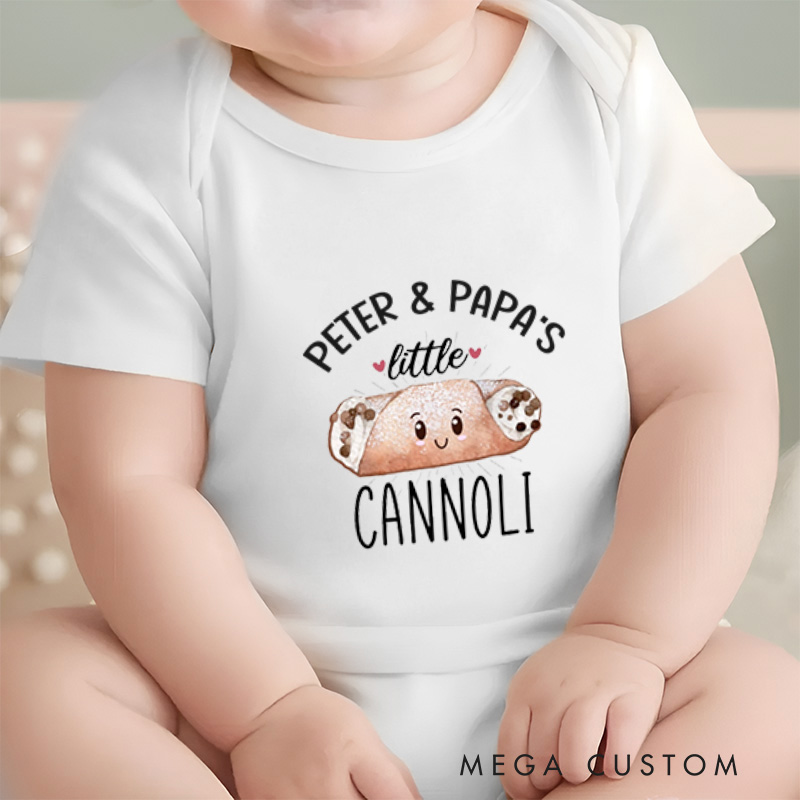Personalized Little Baby Name Adorable and Whimsical Food Inspired Baby Gift Baby Onesie  