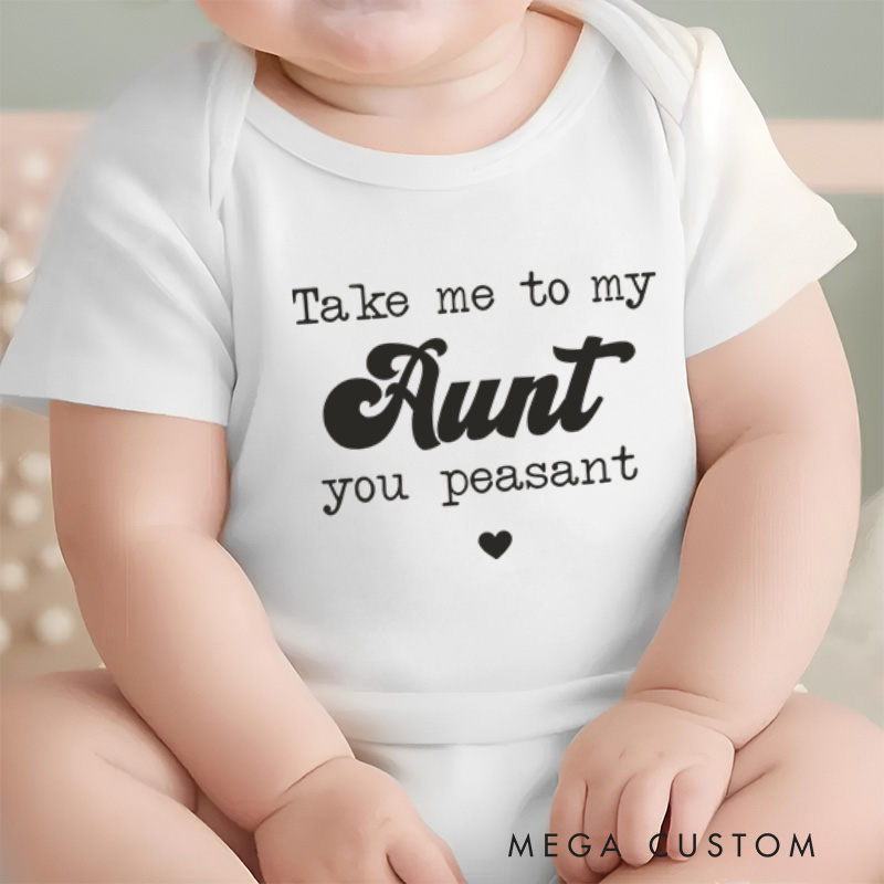 Personalized Take Me to My You Peasant Funny and Playful Royal Baby Quote Baby Gift Baby Onesie  