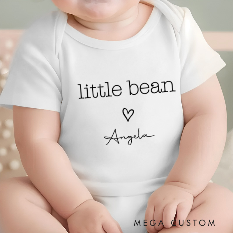 Personalized Little Bean Sweet and Minimalist Design for Your Tiny Treasure Baby Gift Baby Onesie  