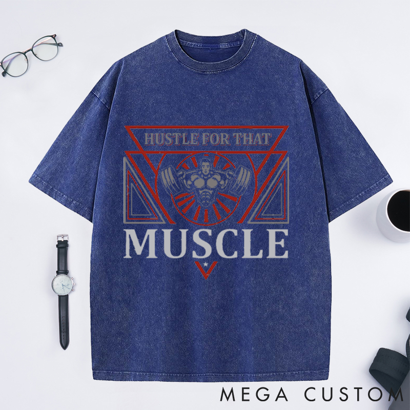 Personalized Gym Washed T-Shirts with Bold and Motivational Gym Design for Fitness Enthusiasts Bodybuilders and Gym Lovers