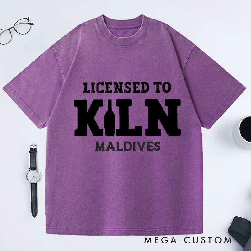 Personalized Licensed to Kiln Washed T-Shirts Artist Shirt Pottery Apparel Art Teacher Gift Idea Funny Pottery Shirt 