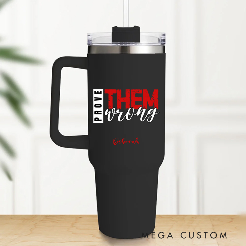 Personalized Multicolor Christian Theme Prove Tumbler with Name and Straw Travel Accessories Baptism Birthday Gift for Christians