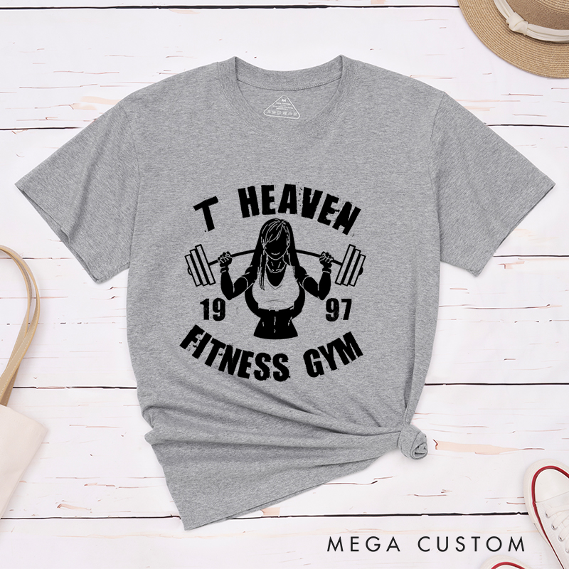 Personalized Empowering Gym T-Shirt with a Strong Person Lifting a Barbell with a Bold and Distressed Graphic for Fitness Enthusiasts Bodybuilders and Gym Lovers