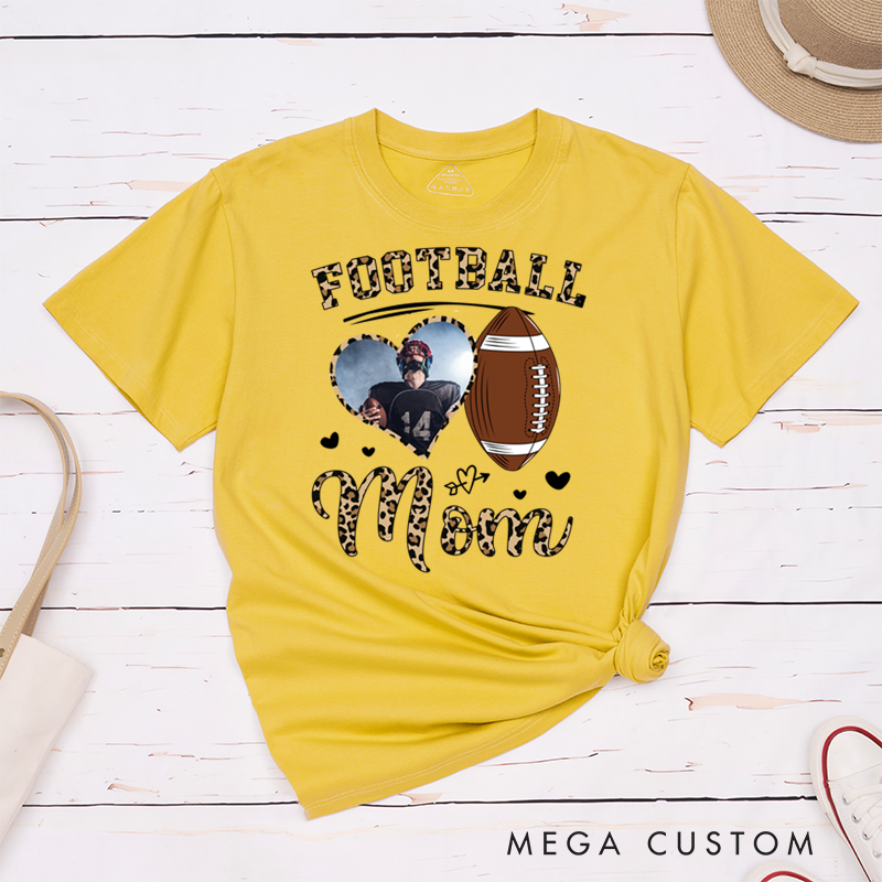 Personalized American Football and Rugby T-Shirts Featuring Custom Name on the Sleeve - It’s a Football Kinda Day