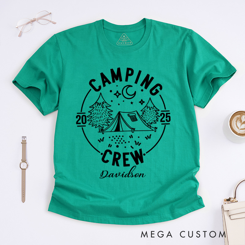 Personalized Camping Crew Classic T-Shirts Gift for Traveling Lovers Travel Lovers Tee Camp Lover Gift