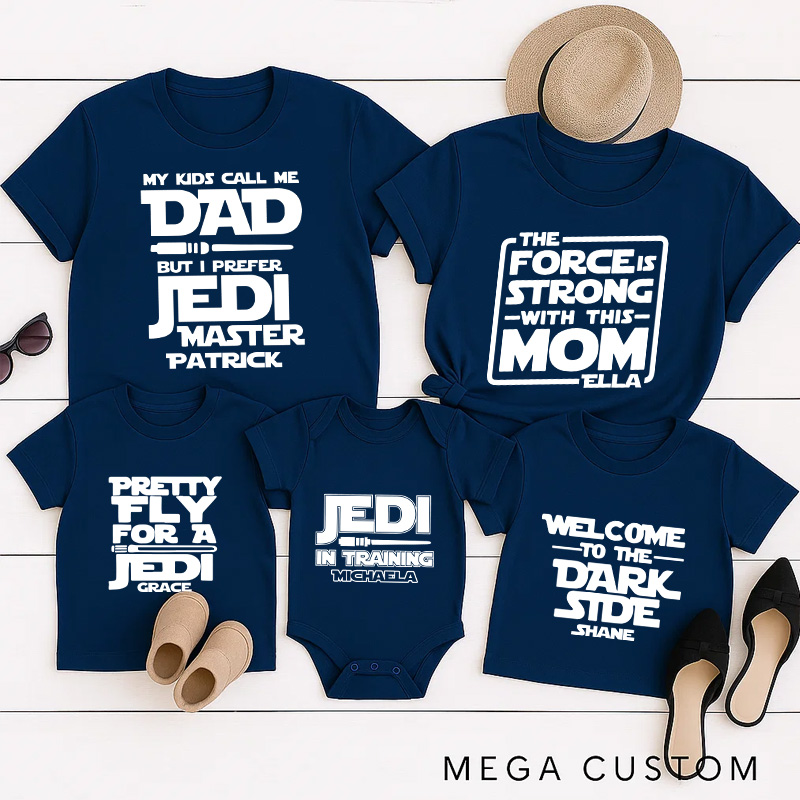 Personalized Galaxy Legion Matching T-Shirts Family Matching Tshirt for Movie Lovers Family Party