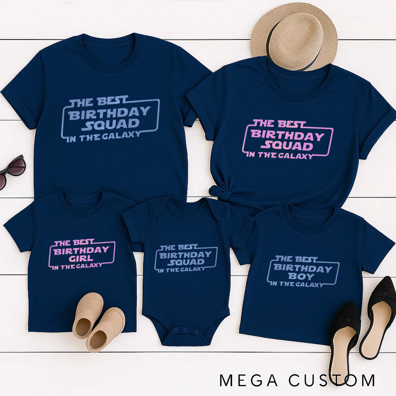 Personalized Birthday Party Family T-Shirts Birthday Funny Friend Matching Tshirt for Movie Lovers