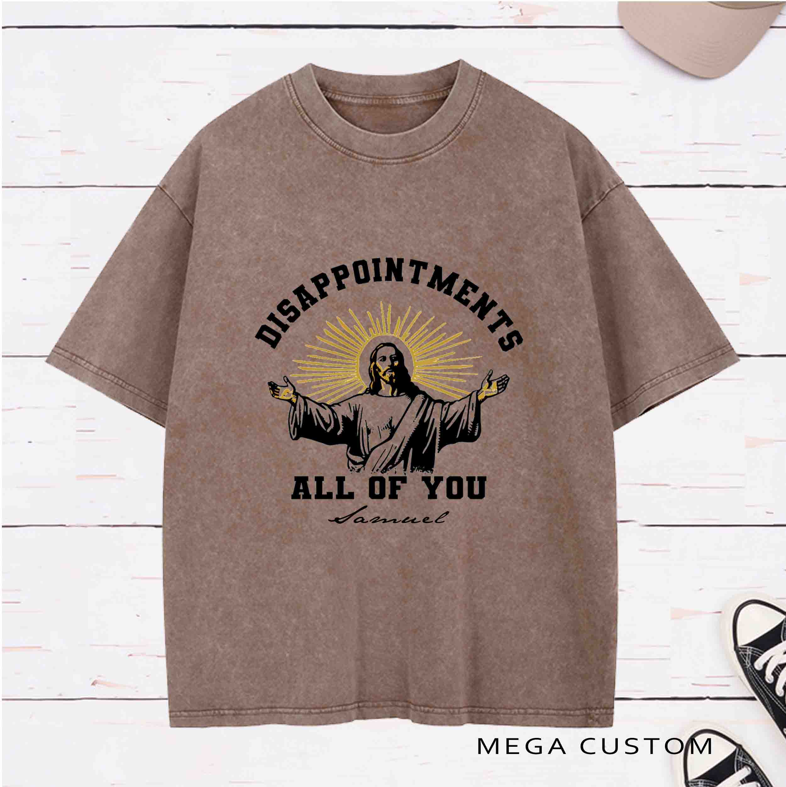 Personalized Character Disappointments All of You Washed T-Shirt  with Name Easter Gift for Christian   