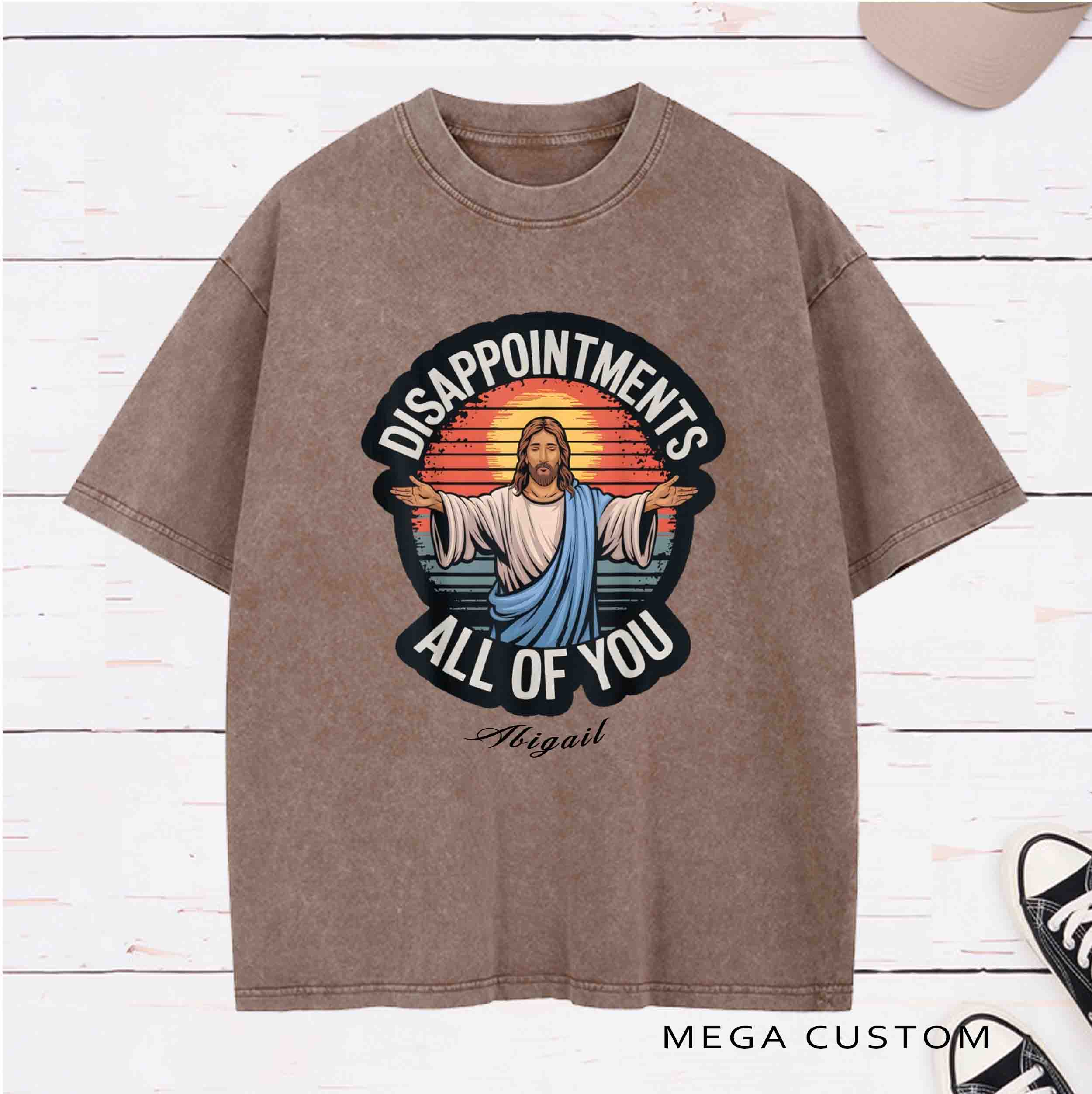 Personalized Character Disappointments All of You Washed T-Shirt with Name Easter Party Gift for Christian   