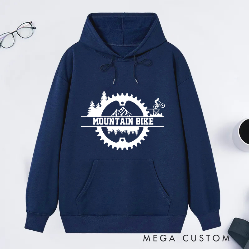 Personalized Mountain Bike Classic Hoodies with Inspired Design for Outdoor Adventures Riding Cycling Biking Enthusiasts
