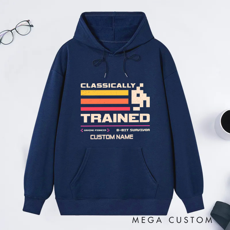 Personalized 8-Bit Survivor Classic Hoodies Games Lover Gift for Geek Nerd