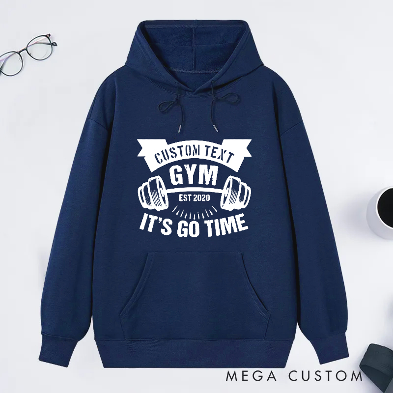 Personalized Gym Classic Hoodies with Motivational Gym Theme for Fitness Enthusiasts Bodybuilders and Gym Lovers